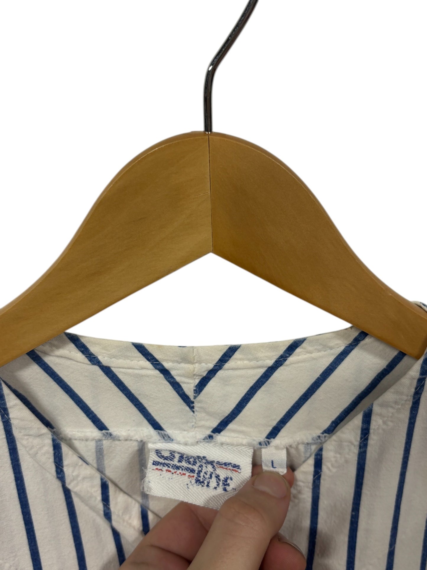 Vintage 90's Chalk Line Los Angeles Dodgers Pinstripe Jersey Size Large