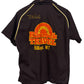 Vintage 70's Hilton Brown Bowling League Montana Button Up Shirt Size Medium