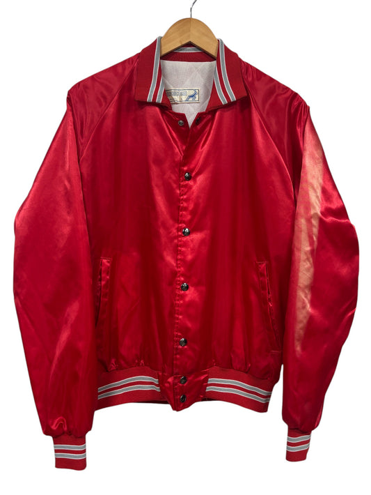 Vintage 1987 Plentywood Montana Diamond Jubilee Satin Jacket Size Large