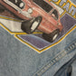 Vintage 80's Levi's Denim Trucker Jacket Ford Mustang Patch Size M/L