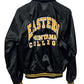 Vintage Eastern Montana College Satin Bomber Jacket Size Medium