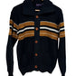 Vintage Himalaya Striped Cardigan Sweater Size Medium