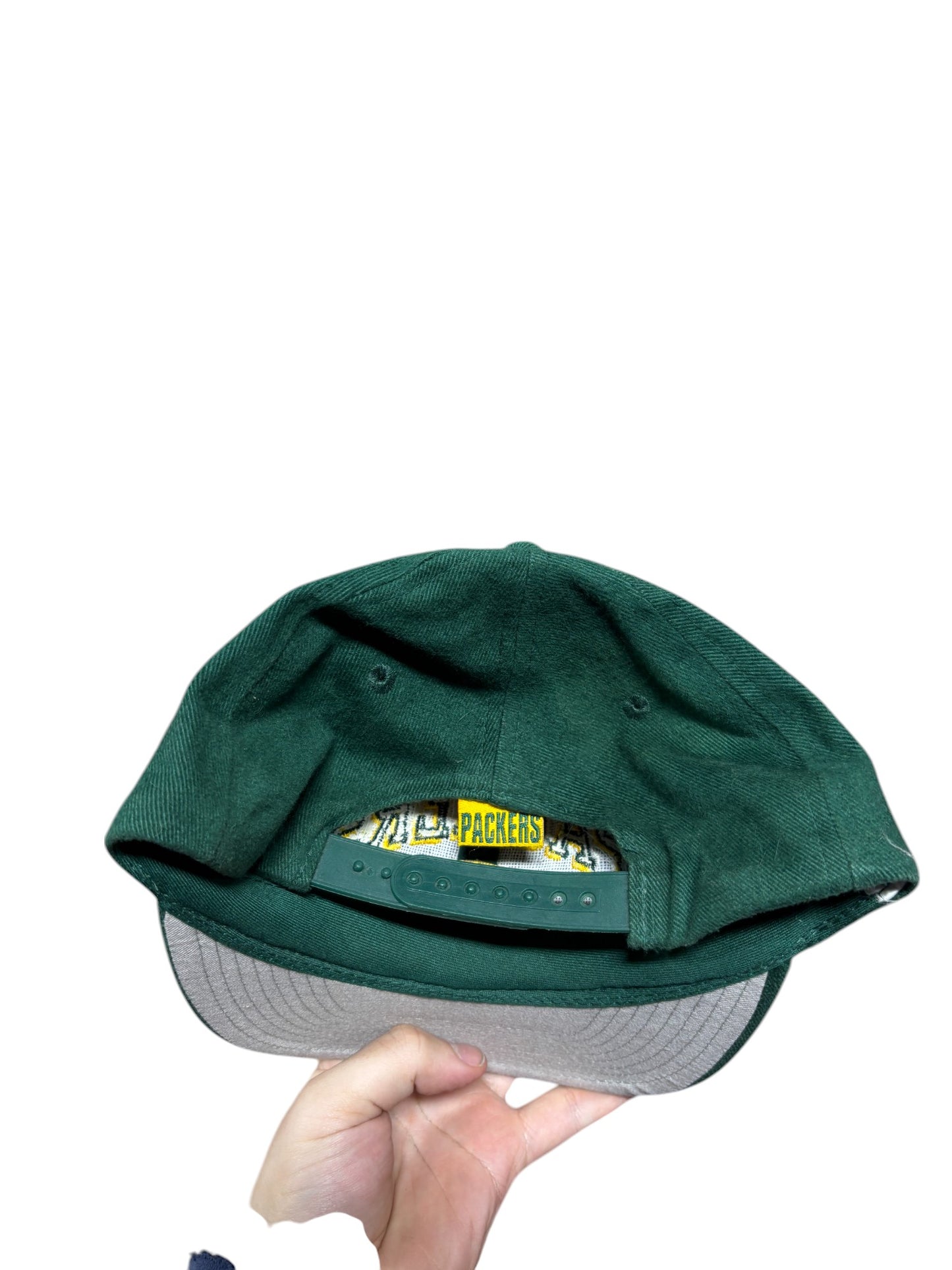 Vintage 90's Logo 7 Green Bay Packers Logo Snapback Hat