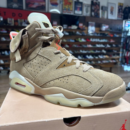 Jordan 6 'Travis Scott British Khaki' Size 9.5