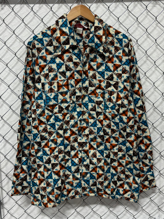 Vintage James Francis Lamont Western Style Button Up Shirt Size XL