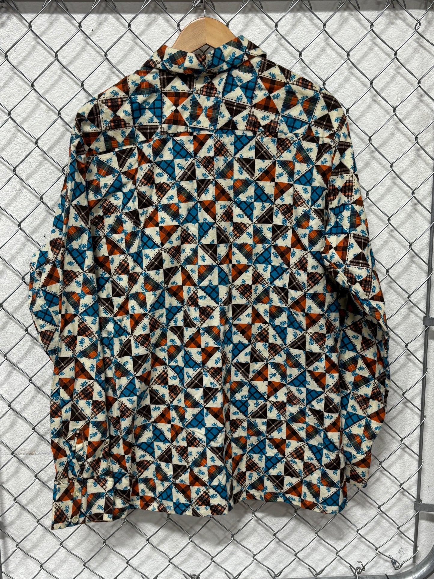 Vintage James Francis Lamont Western Style Button Up Shirt Size XL