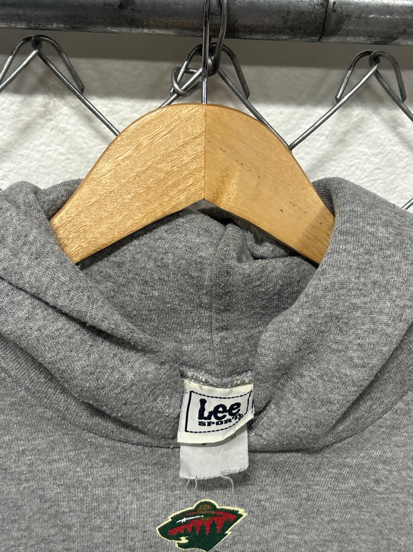 Vintage 90's Minnesota Wild Hockey Hoodie Size XL