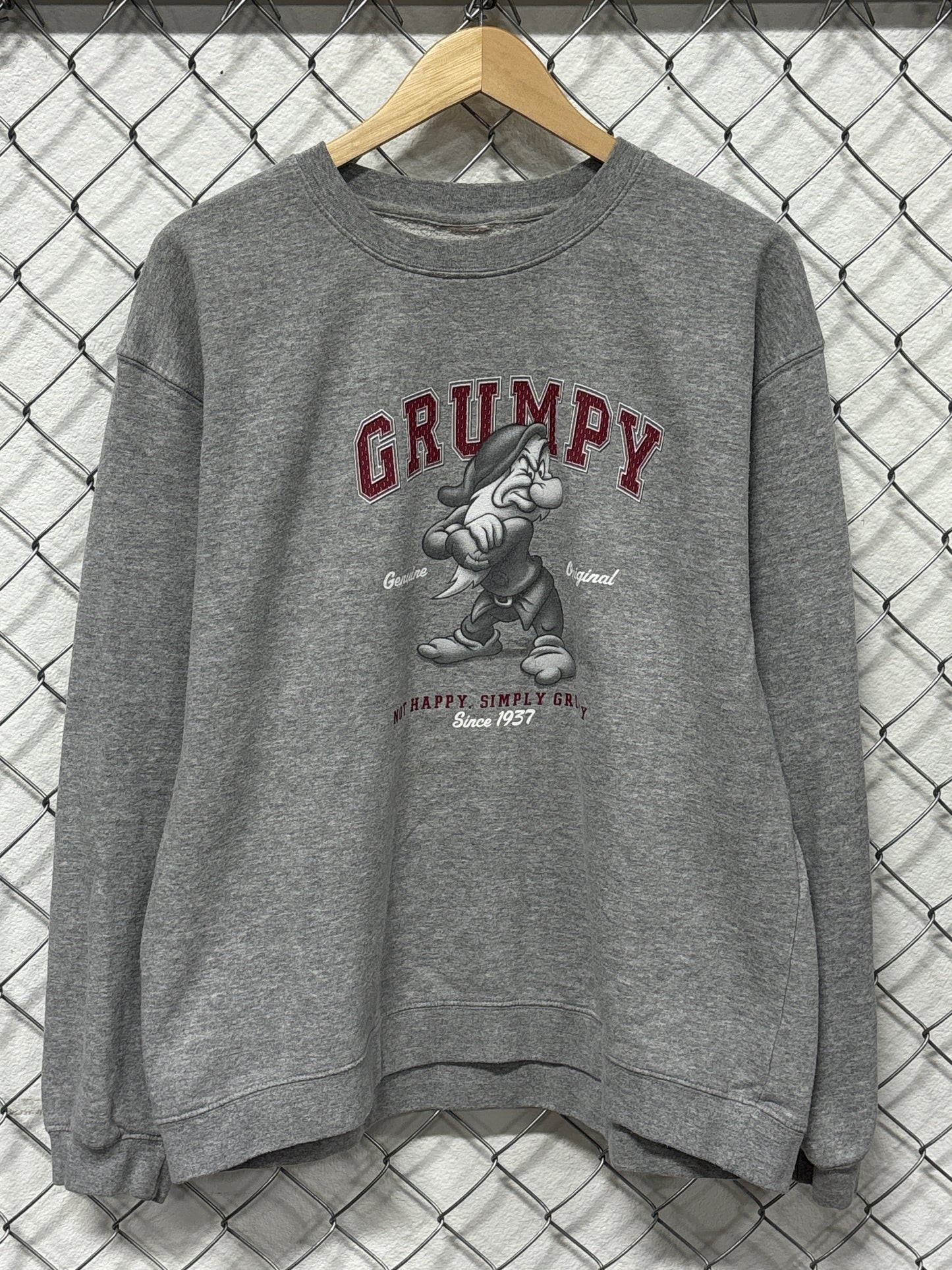 Vintage 90's Disney Grumpy Cartoon Sweater Size XL