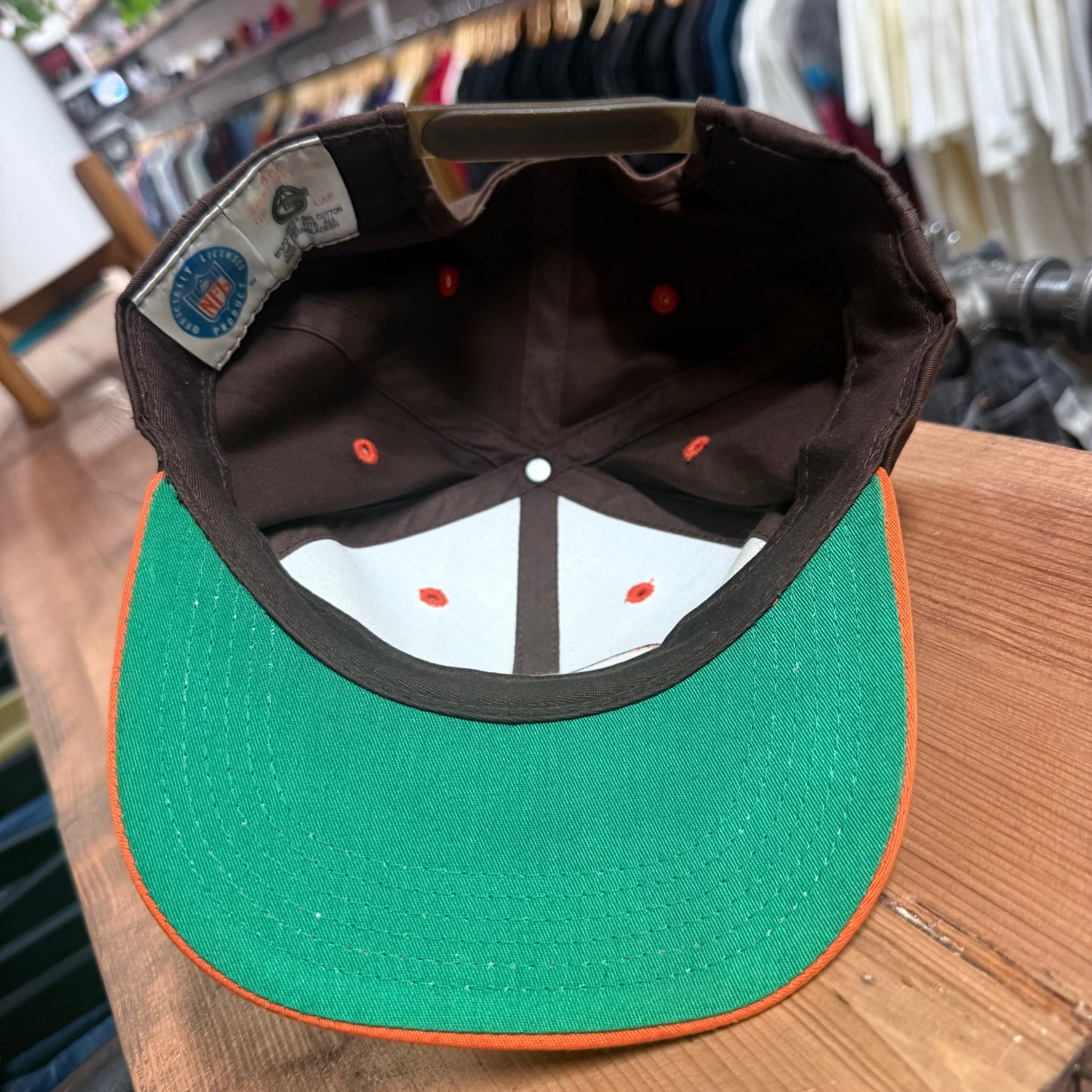 Vintage 90's Cleveland Browns NFL Big Logo Snapback Hat