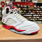 Jordan 5 'Fire Red Black Tongue' Size 9.5