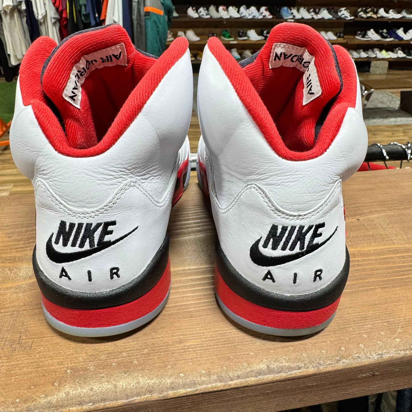 Jordan 5 'Fire Red Black Tongue' Size 9.5