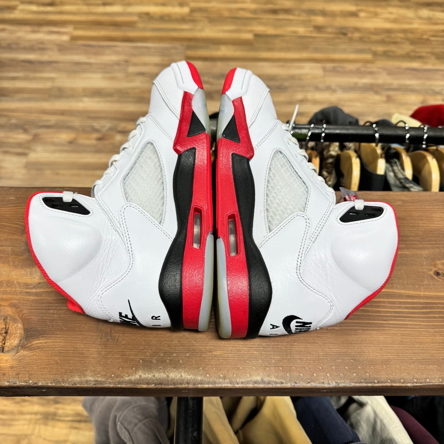 Jordan 5 'Fire Red Black Tongue' Size 9.5