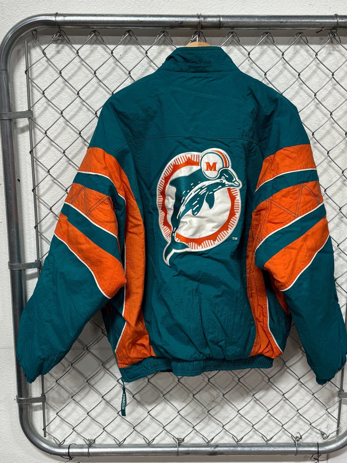 Vintage 90's Miami Dolphins Starter Puffer Jacket Size XL