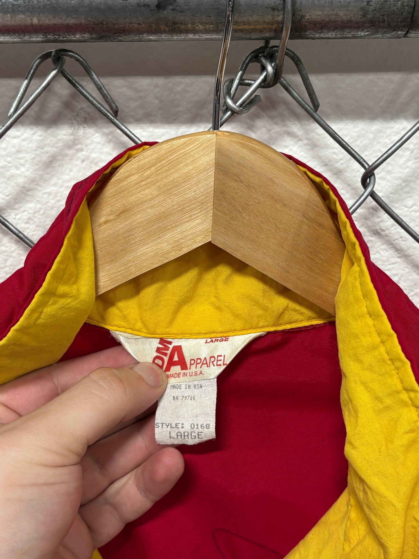 Vintage 80's Berkley Trilene Fishing Line Zip Up Windbreaker Jacket Size Large