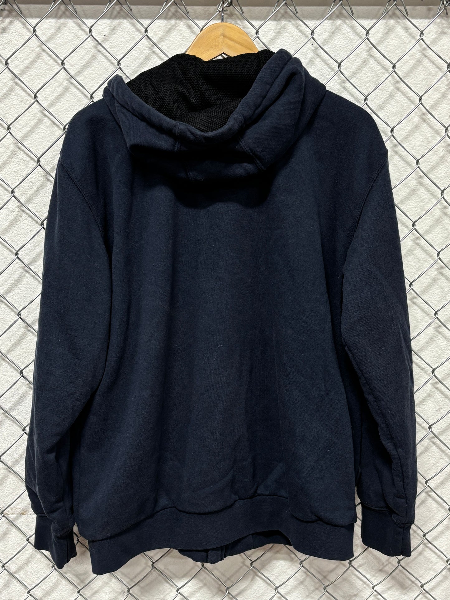 Carhartt Navy Blue Rain Defender Zip Up Hoodie Size Medium