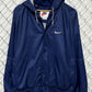 Vintage 90's Nike Navy Blue Coach Jacket Windbreaker Size Large