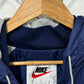 Vintage 90's Nike Navy Blue Coach Jacket Windbreaker Size Large