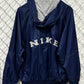 Vintage 90's Nike Navy Blue Coach Jacket Windbreaker Size Large