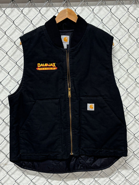 Carhartt Black Insulated Zip Up Work Vest Size Large