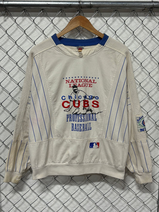 Vintage 80's Nike Chicago Cubs Baseball Long Sleeve Shirt Size Medium