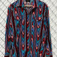 Vintage 90's Ruddock Western Brushpopper Pearl Snap Shirt Size Large