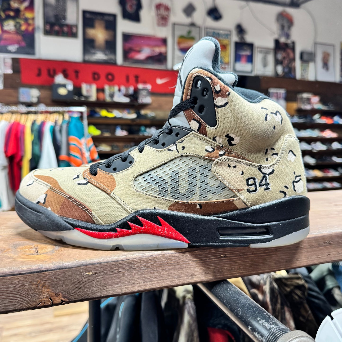Jordan 5 'Supreme Desert Camo' Size 12