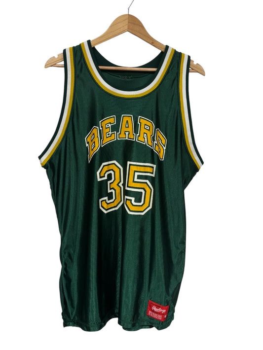 Vintage Rocky Mountain College Bears Basketball Jersey Size Large