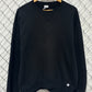 Vintage 90's Russell Athletic Black Blank Crewneck Sweater Size Large
