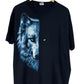 Vintage Y2K Wolf Big Print Portrait Nature Graphic Tee Size Large