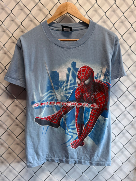 Vintage Y2K Spider-Man 2 Movie Promo Graphic Tee Size XL