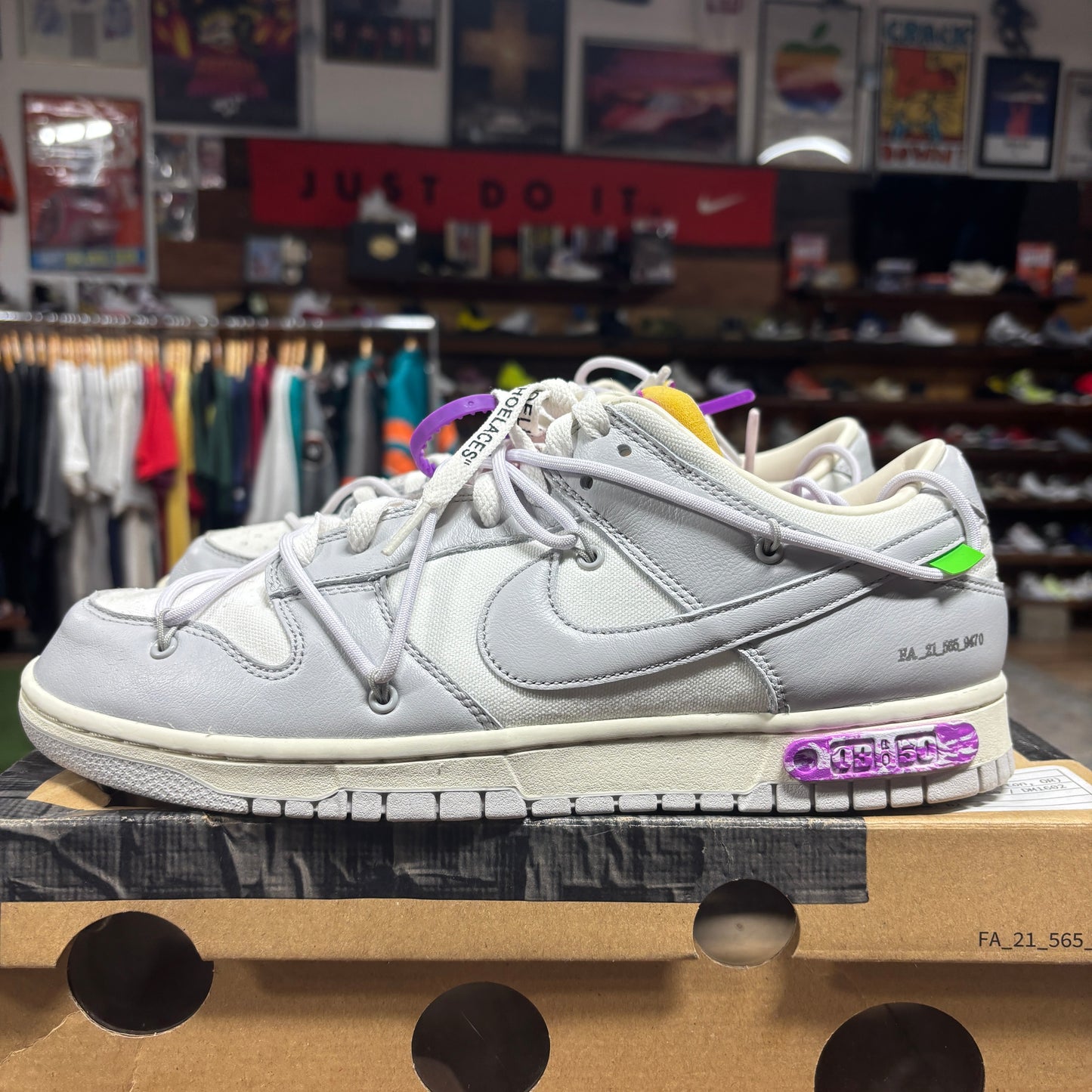 Nike x Off-White Dunk Low 'Lot 03' Size 11.5