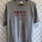 Vintage Y2K Nike Athletics Faded Grey Graphic Tee Size XL