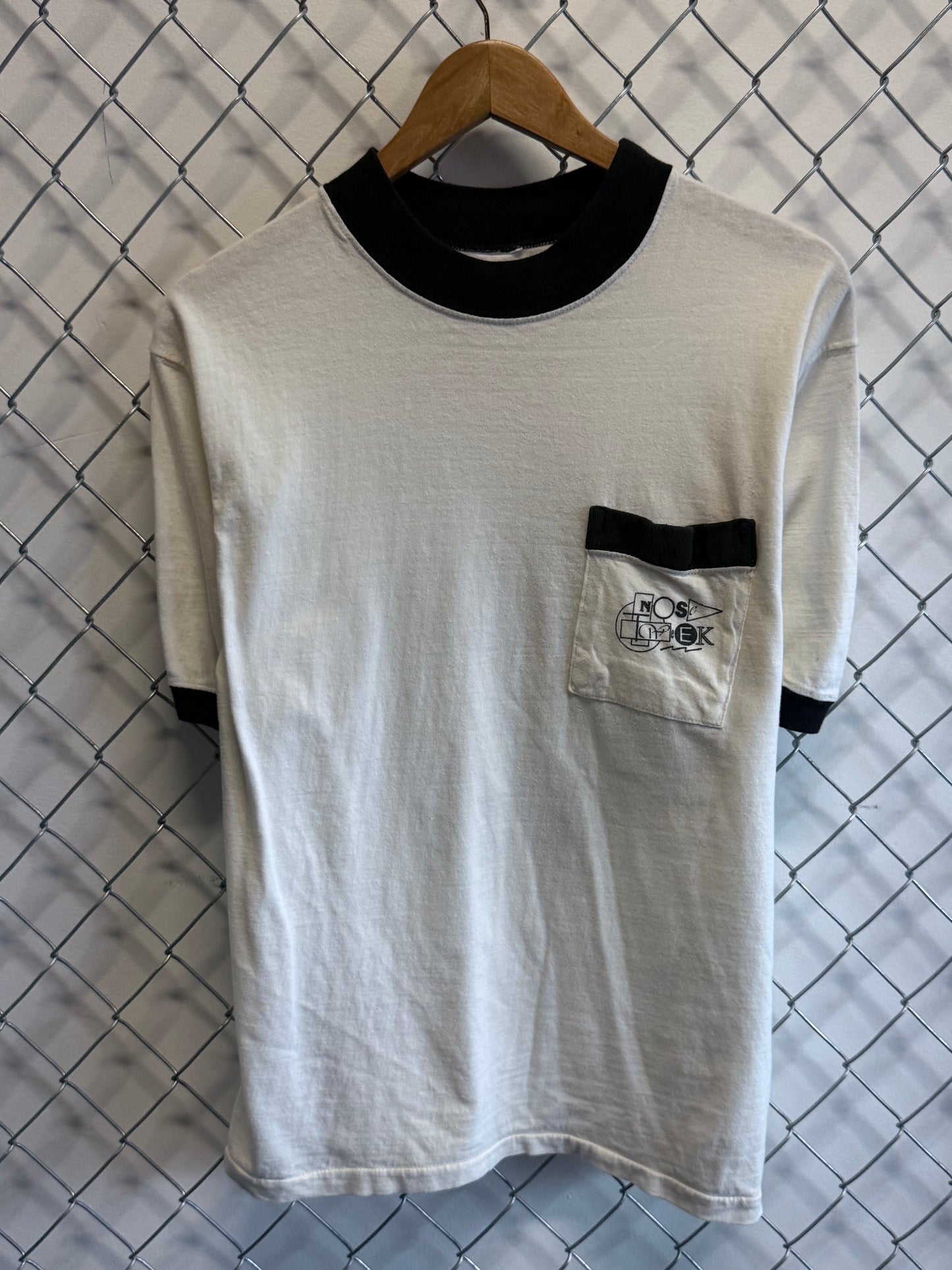 Vintage 80's Nose Tweek Skateboarding Ringer Graphic Tee Size Medium