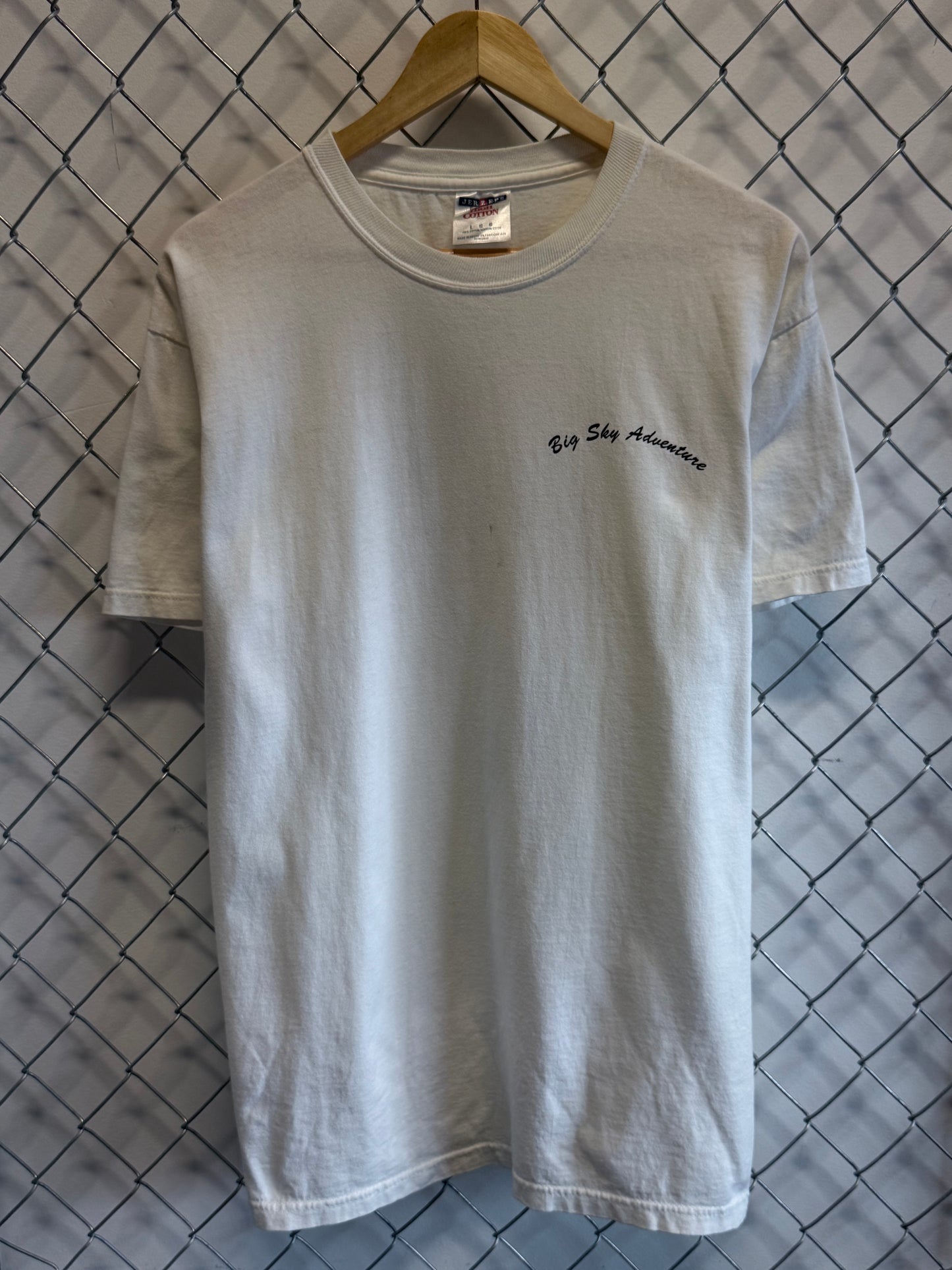 Vintage Y2K Bozeman Montana Big Sky Adventure Graphic Tee Size Large