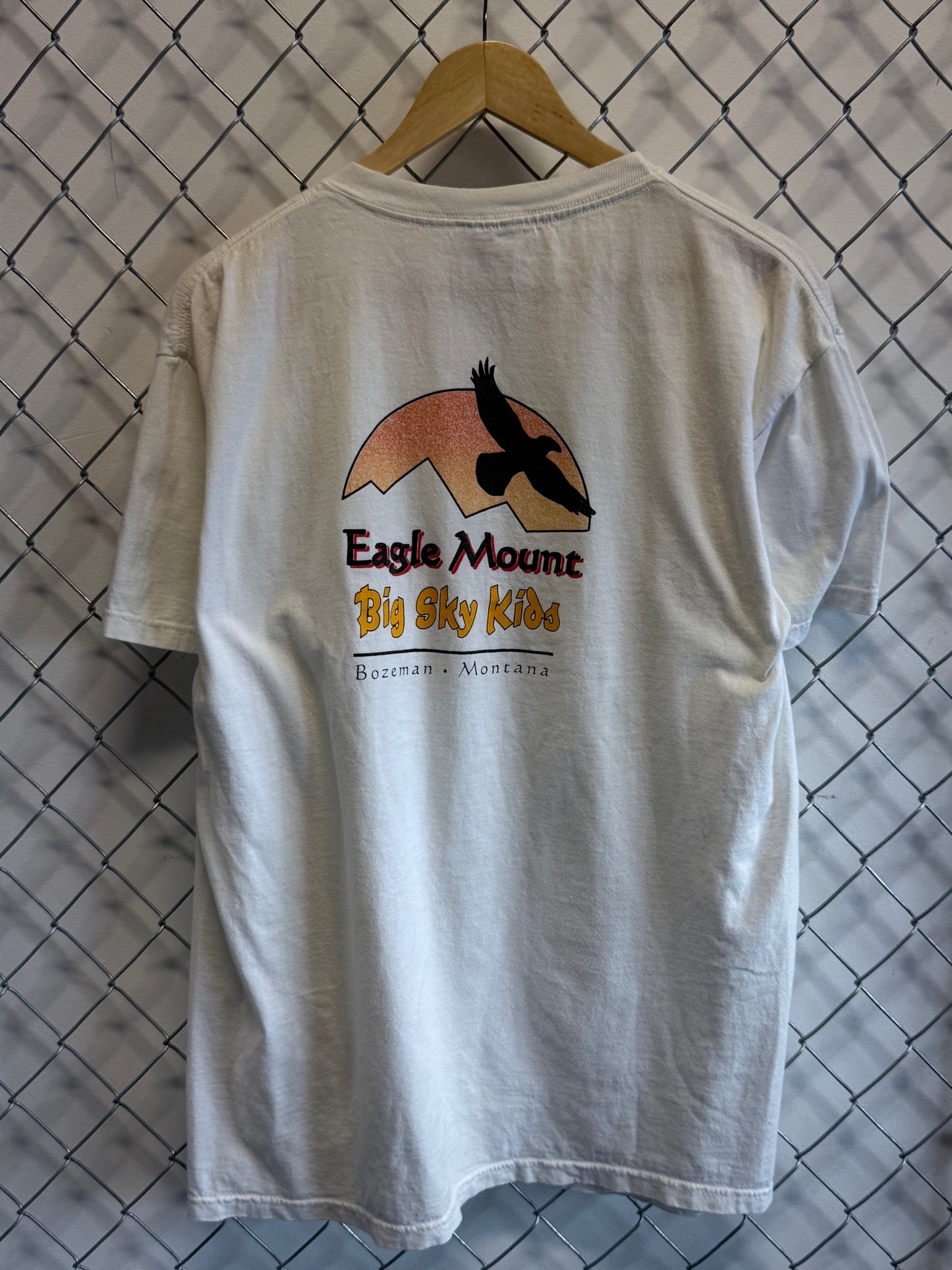 Vintage Y2K Bozeman Montana Big Sky Adventure Graphic Tee Size Large