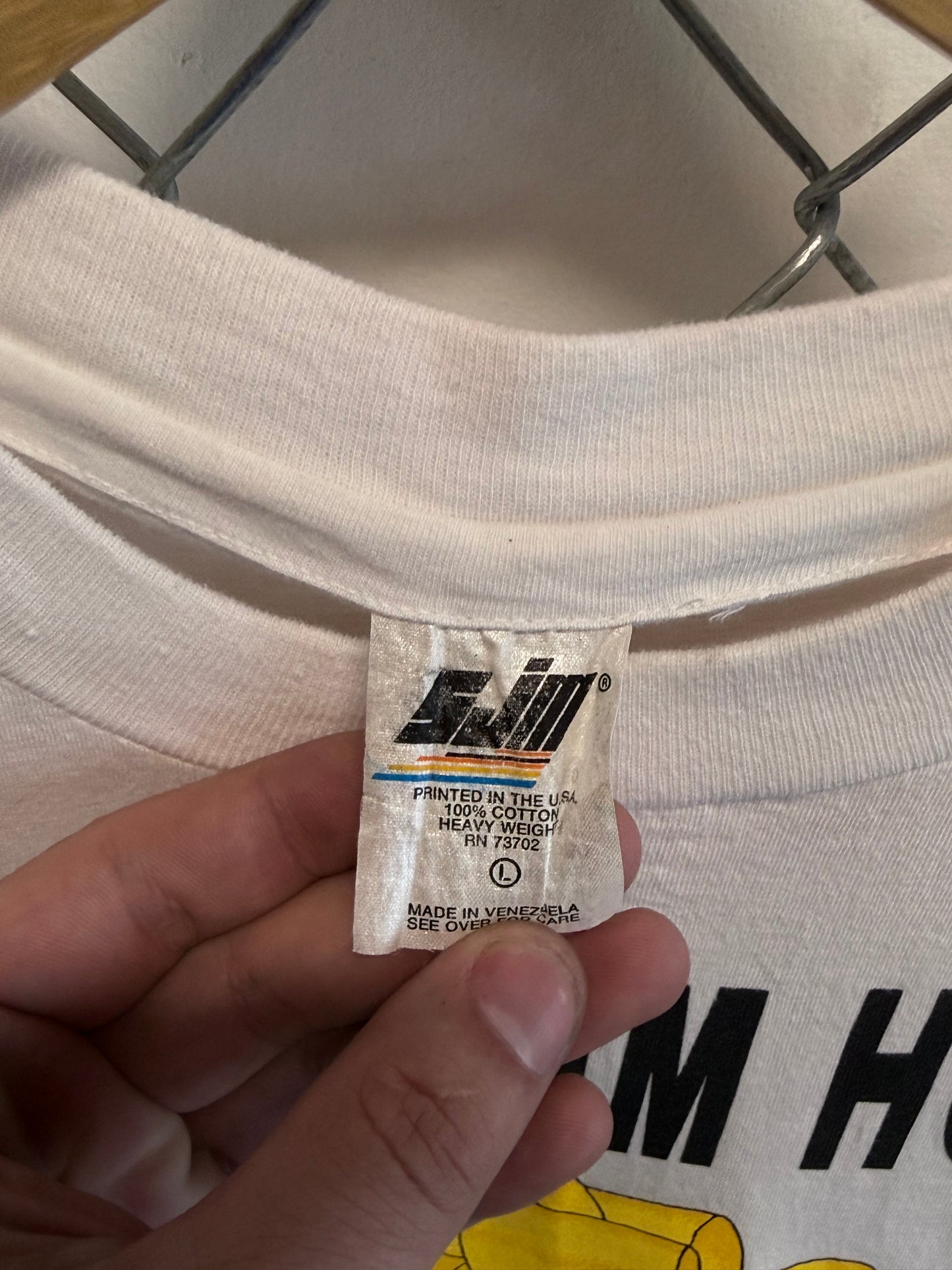 Vintage 90's Bring Em Home Safe Yellow Ribbon Graphic Tee Size Large