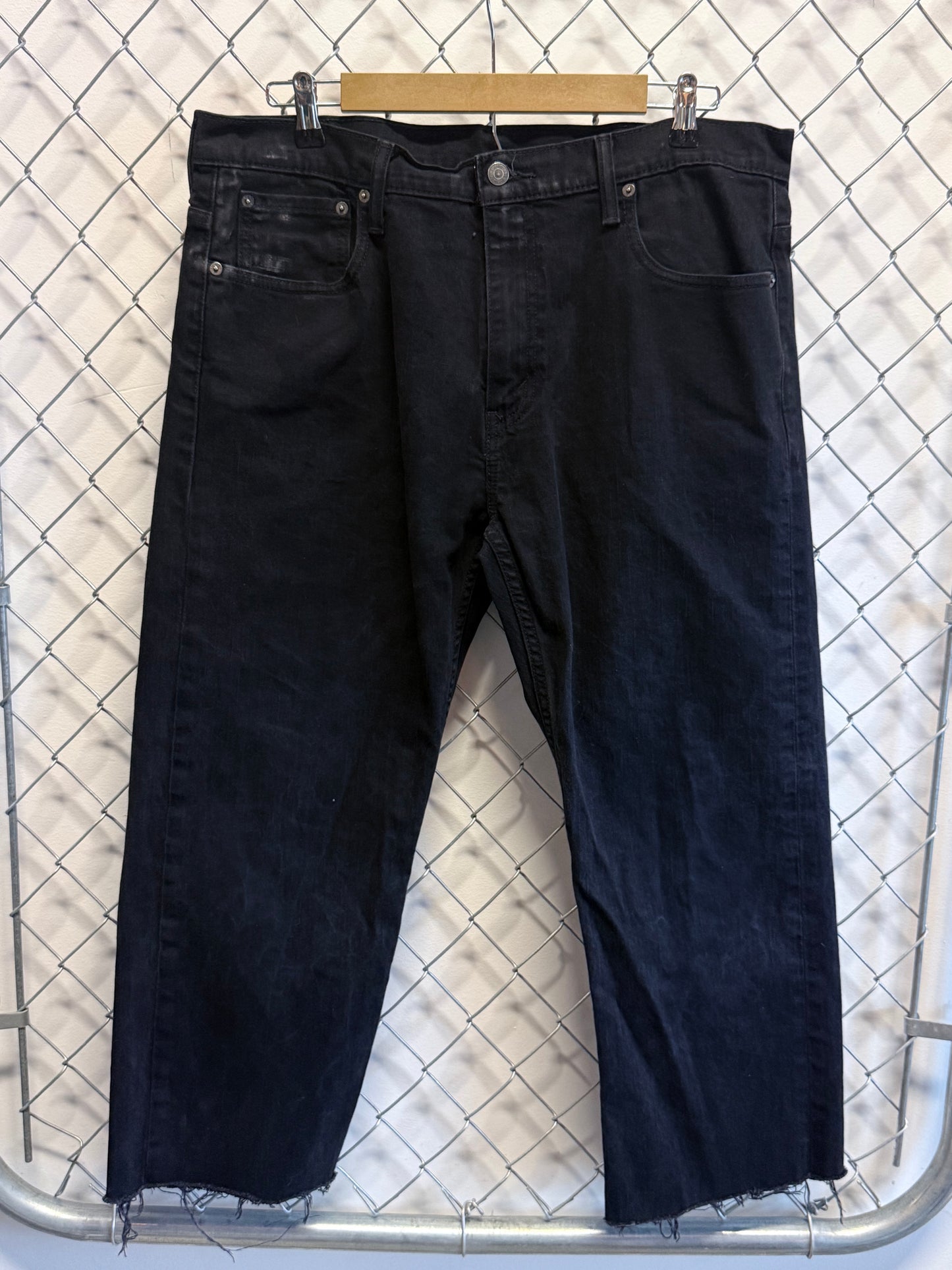 Vintage Y2K Levi's 569 Black Denim Jeans Size 38x25