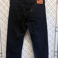 Vintage Y2K Levi's 569 Black Denim Jeans Size 38x25