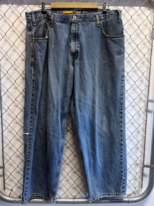 Vintage Y2K Levi's Silver Tab Baggy Denim Jeans Size 38x29