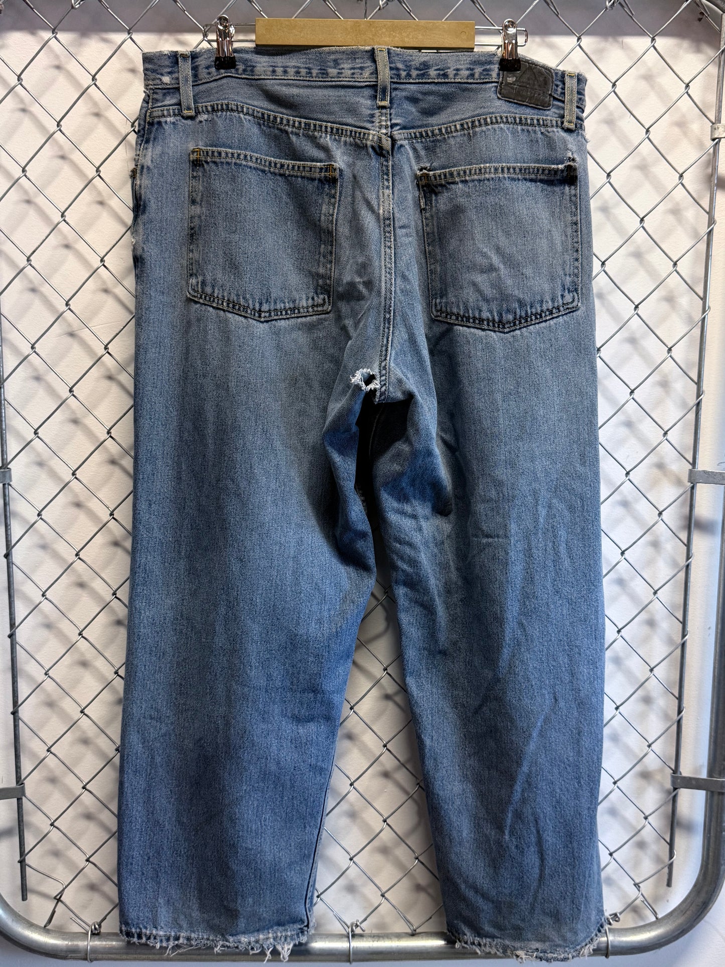 Vintage Y2K Levi's Silver Tab Baggy Denim Jeans Size 38x29