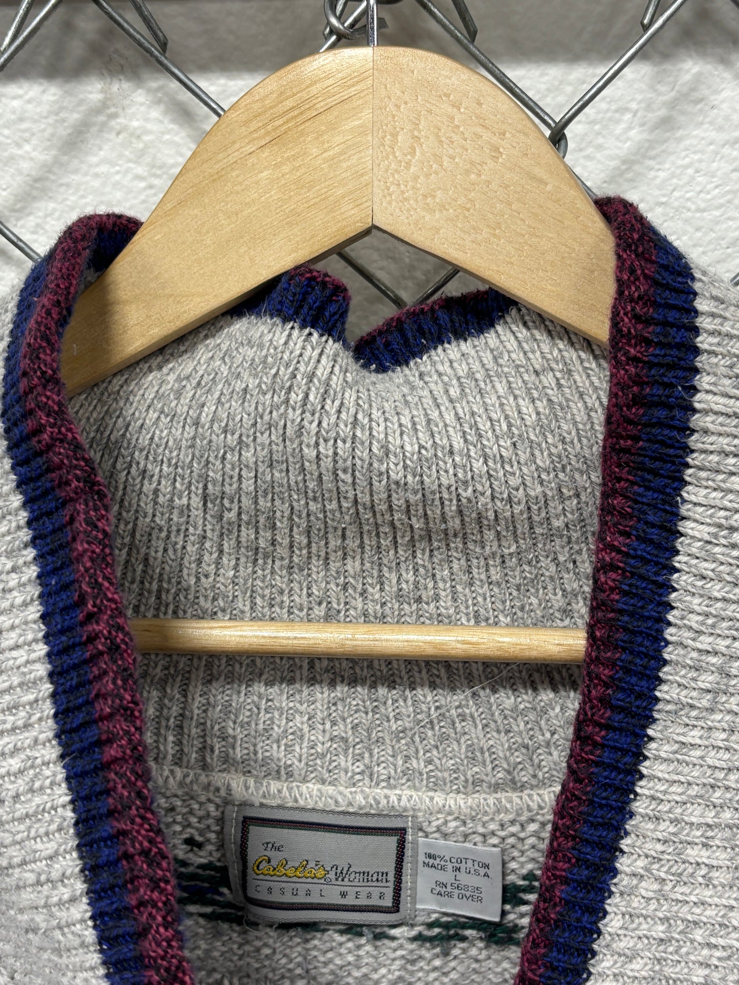 Vintage Cabela's Women's Knit Sweater Size Large