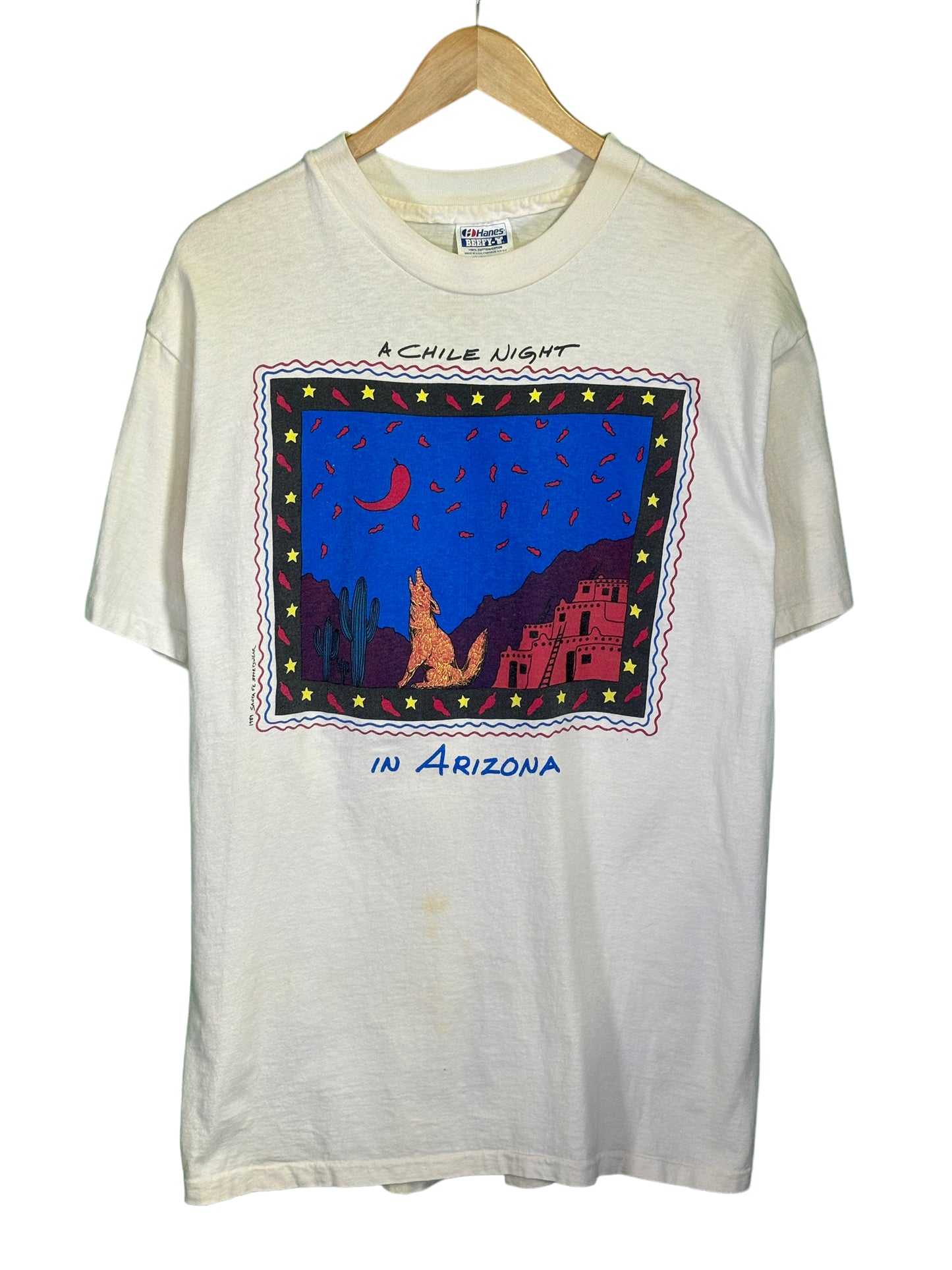 Vintage 90's A Chile Night in Arizona Graphic Tee Size XL