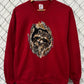 Vintage 90's Racoon Art Nature Crewneck Sweater Size Large