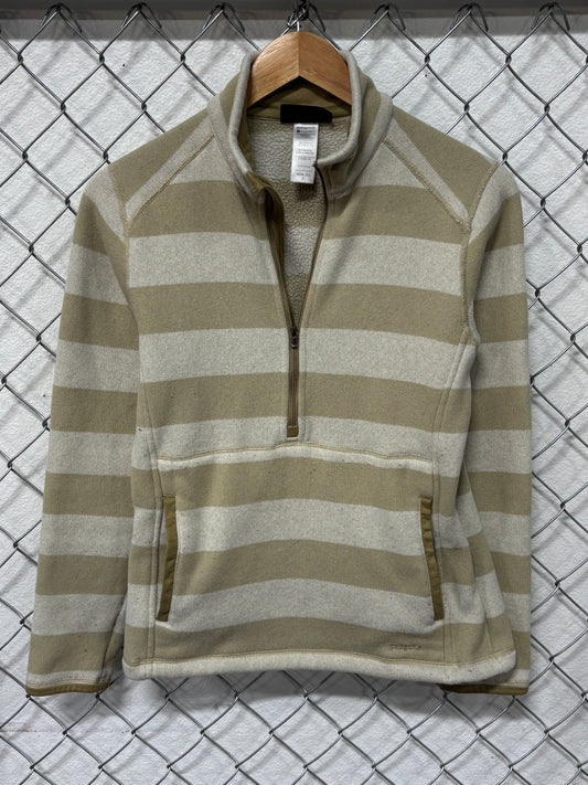 Patagonia Women's Striped Half Zip Sweater Size Small