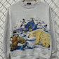 Vintage 90's Arctic Animals Double Sided Nature Sweater Size Medium