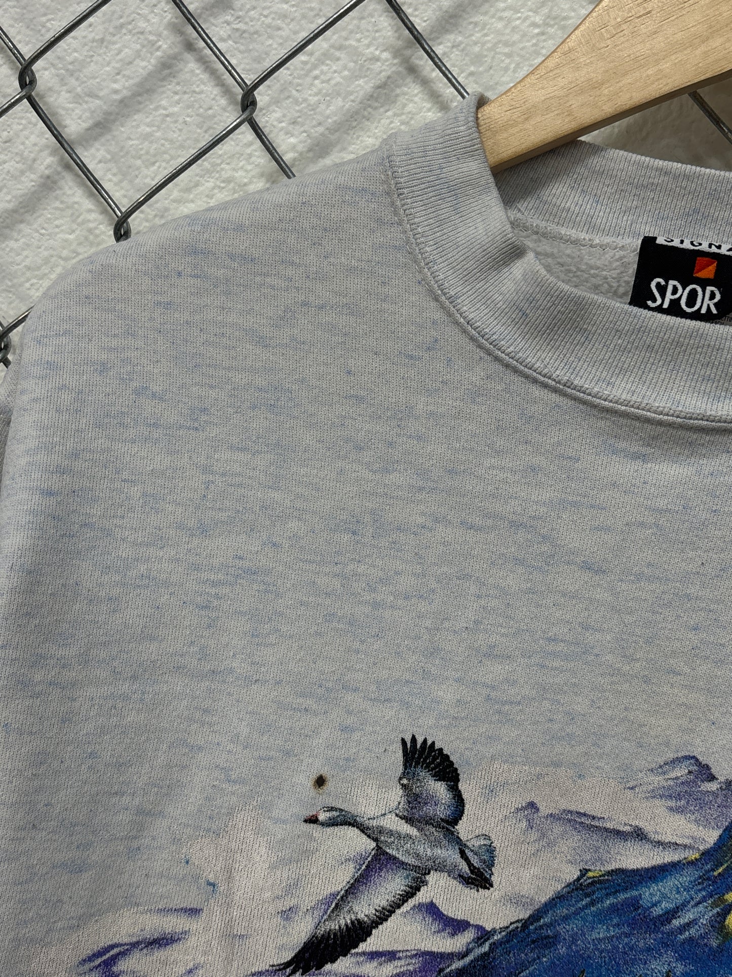 Vintage 90's Arctic Animals Double Sided Nature Sweater Size Medium