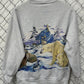 Vintage 90's Arctic Animals Double Sided Nature Sweater Size Medium