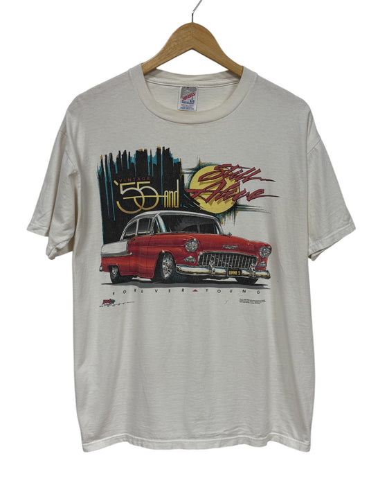 Vintage 55 and Still Alive Chevy Bel Air Graphic Tee Size Large