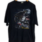 Vintage 90's Survivors Lone Wolf Biker Graphic 3D Emblem Tee Size XXL
