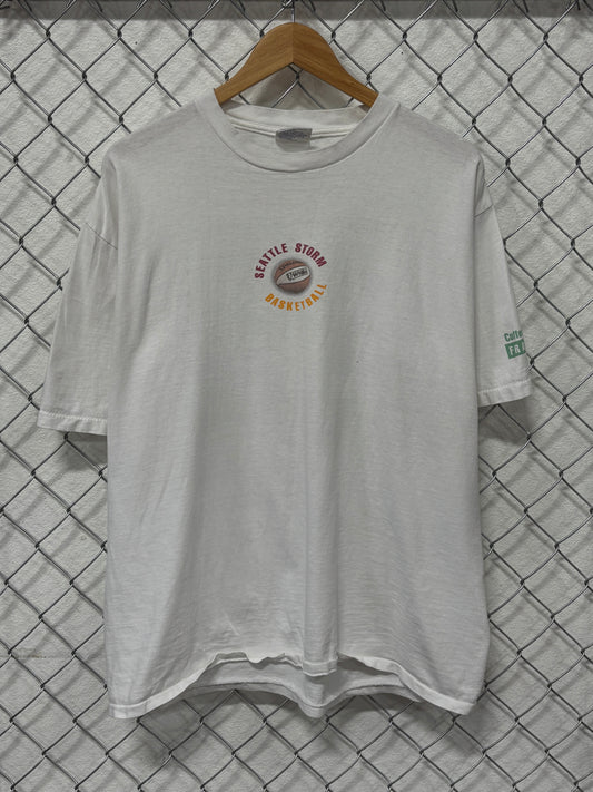 Vintage Seattle Storm WNBA Basketball Schedule Tee Size XL